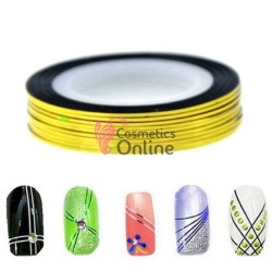 Banda decorativa de unghii 1mm Aurie
